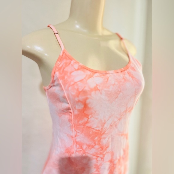 Billabong Easy On Me Knit Dress Beachwear  Jersey Knit Tie-dye Orange White M - Picture 3 of 12